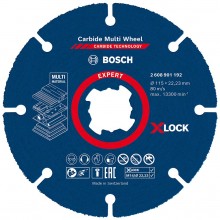 BOSCH Víceúčelové řezné kotouče EXPERT Carbide Multi Wheel X-LOCK 115 mm, 22,23 mm 2608901192