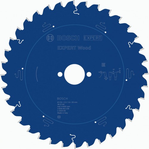BOSCH EXPERT Wood Pilový kotouč, 216 × 2,3/1,6 × 30 mm, T36 2608902236