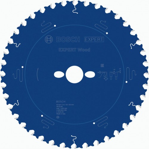 BOSCH EXPERT Wood Pilový kotouč, 254 × 2,4/1,6 × 30 mm, T40 2608902238 BOSCH EXPERT Wood Pilový kotouč, 254 × 2,4/1,6 × 30 mm, T40 2608902238