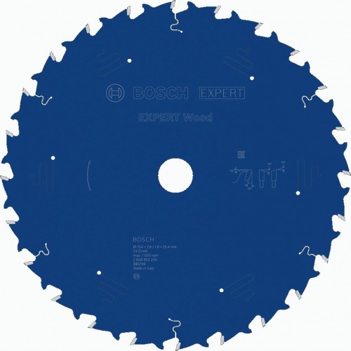 BOSCH EXPERT Wood Pilový kotouč, 254 × 2,6/1,8 × 25,4 mm, T24 2608902240 BOSCH EXPERT Wood Pilový kotouč, 254 × 2,6/1,8 × 25,4 mm, T24 2608902240