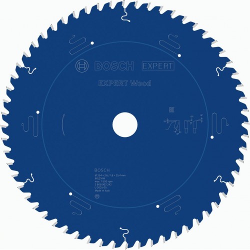 BOSCH EXPERT Wood Pilový kotouč, 254 × 2,6/1,8 × 25,4 mm, T60 2608902242 BOSCH EXPERT Wood Pilový kotouč, 254 × 2,6/1,8 × 25,4 mm, T60 2608902242
