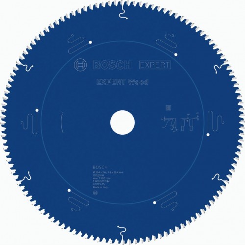 BOSCH EXPERT Wood Pilový kotouč, 254 × 2,6/1,8 × 25,4 mm, T120 2608902244 BOSCH EXPERT Wood Pilový kotouč, 254 × 2,6/1,8 × 25,4 mm, T120 2608902244