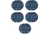 BOSCH 55dílná sada brusných kotoučů EXPERT O780, 150mm, G60/G80/G120/G180/G240 2608902470