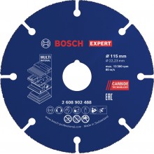 Příslušenství k BOSCH Řezací kotouče EXPERT Carbide Multi Wheel 115 mm, 22,23 mm 2608902488