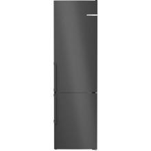 Bosch Serie 4 Volně stojící chladnička s mrazákem 203 x 60 cm černá matná ocel KGN39VXBT