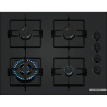 Bosch Serie 2 Plynová varná deska 60 cm tvrzené sklo, černá POH6B6K30