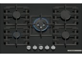 Bosch Serie 6 Plynová varná deska 75 cm Tvrzené sklo, černá PPQ7A6I40