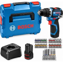 Příslušenství k BOSCH GSB12V-32 PROFESSIONAL Aku příklepový šroubovák, 2x 12V/2,0Ah, L-BOXX 06019G9502