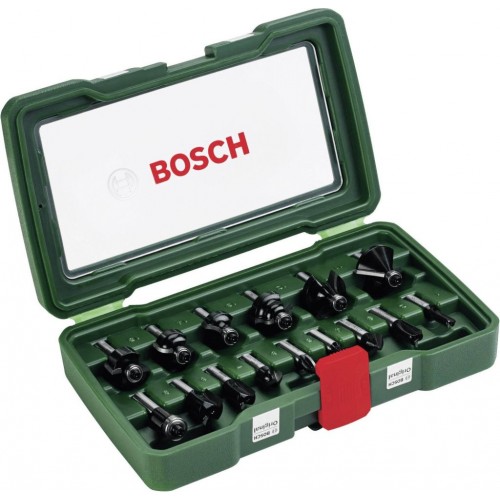 BOSCH 15dílná sada fréz TC (8mm stopka) 2607019469