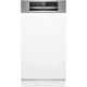 Bosch Serie 6, Vestavná myčka nádobí (45 cm), Broušená ocel SPI6EMS21E