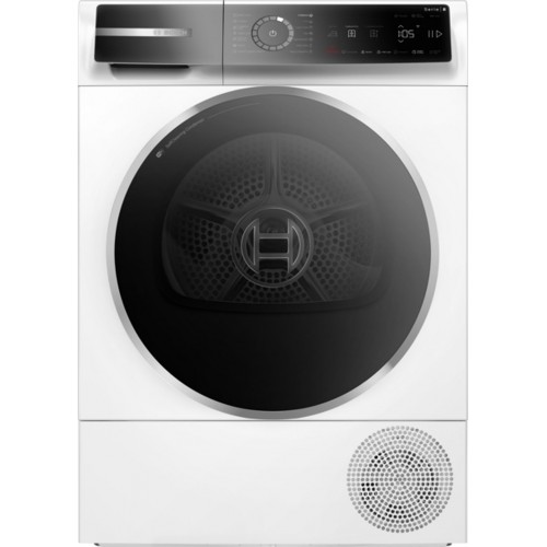 Bosch Serie 8, Sušička prádla s tepelným čerpadlem, 9 kg, bílá WQB246CNBY