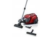 Bosch Serie 6, Bezsáčkový vysavač, ProSilence, Červená BGC41Q69