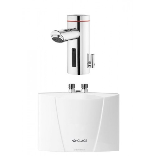 CLAGE Ohřívač vody MBX 7 Lumino 6,5kW/400V s bezdotykovou baterií Lumino 1500-15117