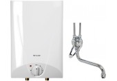CLAGE S5-O + SEO Ohřívač vody se zásobníkem, 2,0kW/230V, montáž nad umyvadlo s pákovou armarurou 4100-41056