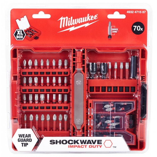 Milwaukee Shockwave Impact duty Sada bitů 70 ks 4932471587