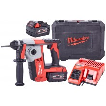 Milwaukee M18 BH-402C Aku kombinované kladivo SDS-Plus 2x4.0 Ah, Kufr 4933443330