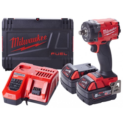 Milwaukee M18 FIW2F12-502X Aku rázový utahovák 5.0 Ah, HD Box 4933478444