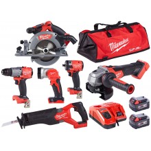 Milwaukee M18 FPP6L2-502B Sada aku nářadí 4933479423