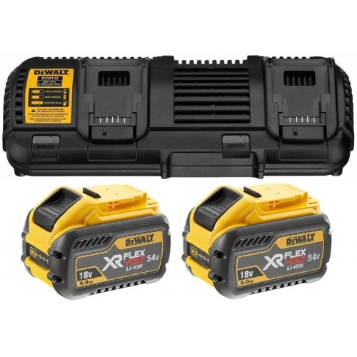 DeWALT DCB132X2 Sada XR FlexVolt nabíječka DCB132 + 54V 2x9,0Ah