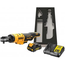 DeWALT DCF512D1G Aku ráčna s otevřenou hlavou 1/2" (18V XR, 1x2,0Ah) GFN, pěnová vložka