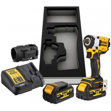 DeWALT DCF891P2G Aku rázový utahovák 1/2" (813 Nm/18V/2x5,0Ah) PUR vložka