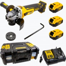 DeWALT DCG405P3 Aku úhlová bruska XR (18V/3x5,0Ah/125mm) kufr Tstak