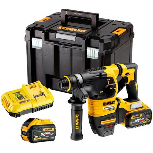 DeWALT DCH333X2 Aku kombinované kladivo SDS-Plus XR (3,5J/54V/2x9,0Ah) kufr Tstak