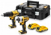 DeWALT DCK2060D2T Sada 18 V sada aku 18V XR (DCD778,DCF787,2 x DCB183,DCB113,TSTAK II)