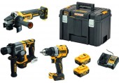 DeWALT DCK355P2T Combo sada (DCD800+DCG405+DCH172)+(18V/2x5,0Ah)Tstak