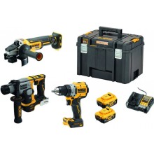 Příslušenství k DeWALT DCK355P2T Combo sada (DCD800+DCG405+DCH172)+(18V/2x5,0Ah)Tstak
