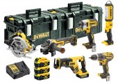 DeWALT DCK623P3 Kombo sada 18V (DCG405,DCS367,DCS570,DCF887,DCD796,DCL050,2 xDS300,DCB115)