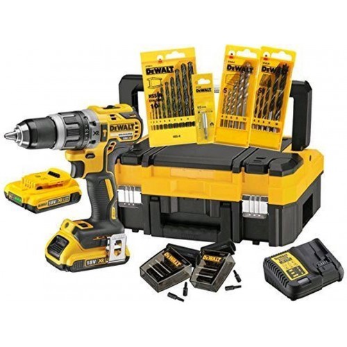 DeWALT DCK796D2T Aku Vrtačka s příslušenstvím (18V/70Nm/2x2.0Ah) Tstak