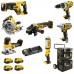 DeWALT DCK856P4 Aku combo sada nářadí 18 V - 7 druhů nářadí, 4x aku 5,0 Ah, 3x kufr+vozík