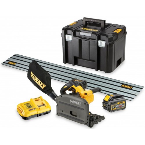 DeWALT DCS520T2R Aku ponorná kotoučová pila 165mm, FlexVolt (2x6,0 Ah 54V) + lišta 1,5m DeWALT DCS520T2R Aku ponorná kotoučová pila 165mm, FlexVolt (2x6,0 Ah 54V) + lišta 1,5m