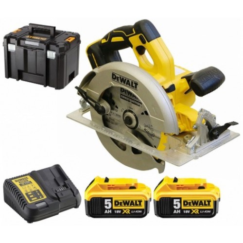 DeWALT DCS570P2 Aku kotoučová pila XR (18V/2x5,0Ah/184mm) kufr Tstak