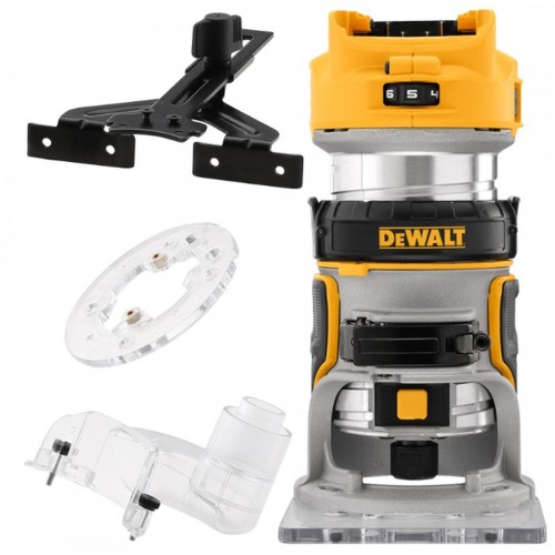 DeWALT DCW600N Aku ohraňovací frézka XR (8mm/18V/bez aku a nabíječky)