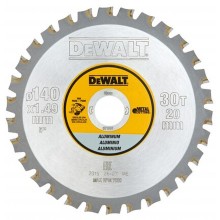 DeWALT DT1910 Pilový kotouč na hliník 140 x 20 mm, 30 zubů, FTG 3°