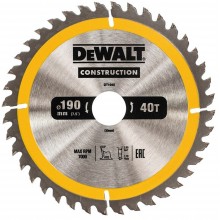 DeWALT DT1945 Pilový kotouč 190 x 30 mm, 40 zubů, ATB 10°