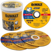 DeWALT DT20540 Řezný kotouč na kov 125 mm (100 ks, 1,0 mm, otvor 22,23 mm)