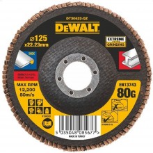 DeWALT DT30622 Brusný lamelový kotouč Extreme na kov 125 mm, plochý, 80G