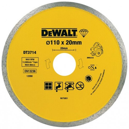 DeWALT DT3714 Diamantový kotouč 110 x 20 mm pro DWC410