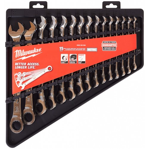 Milwaukee 4932464994 Sada kombinovaných klíčů MAX BITE s metrickými mírami 15 ks