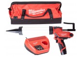 Milwaukee M12PCG 400A-201B Kompaktní vytlačovací pistole (12V/1x2,0Ah) Taška 4933441665