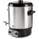 DOMO Zavařovací hrnec nerezový s LCD - 2 otvory - nerez kohout (27 l / 2000W) DO42329PC