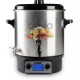 DOMO Zavařovací hrnec nerezový s LCD - 2 otvory - nerez kohout (27 l / 2000W) DO42329PC
