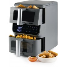 DOMO Vertikální dvojitá horkovzdušná fritéza 3,5+6,5 l DO550FR
