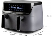 DOMO Dvojitá horkovzdušná fritéza 4+4 l - digitální DO552FR