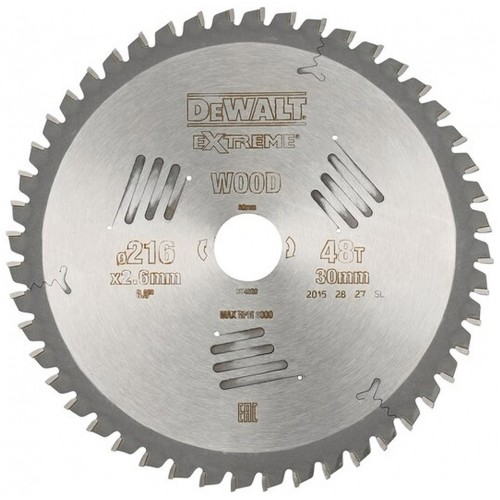 DeWALT DT4320 Pilový kotouč Extreme 216 x 30 mm na řezání dřeva, 48 zubů, ATB -5 °