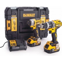 DeWALT DCK266P2 Combo sada vrtačka 18V+rázový utahovák 1/4" (18V/2x5,0Ah) s kufrem Tough