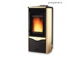 BAZAR Duchessa Steel 9 kW pergamon krbová kamna POŠKRÁBANÉ!!